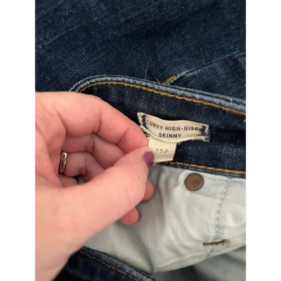 Madewell Womens Curvy High Rise Skinny Jean Lucille Wash Size 35P H6388 - Picture 6 of 6